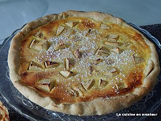 recette Tarte façon normande et pâte minute aux amandes