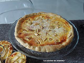 recette Tarte façon normande et pâte minute aux amandes