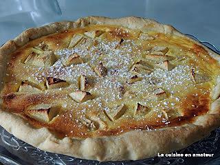 recette Tarte façon normande et pâte minute aux amandes