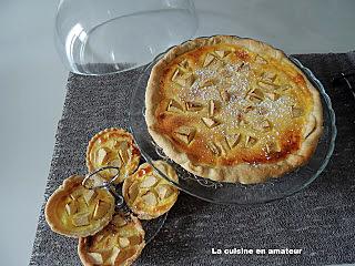 recette Tarte façon normande et pâte minute aux amandes