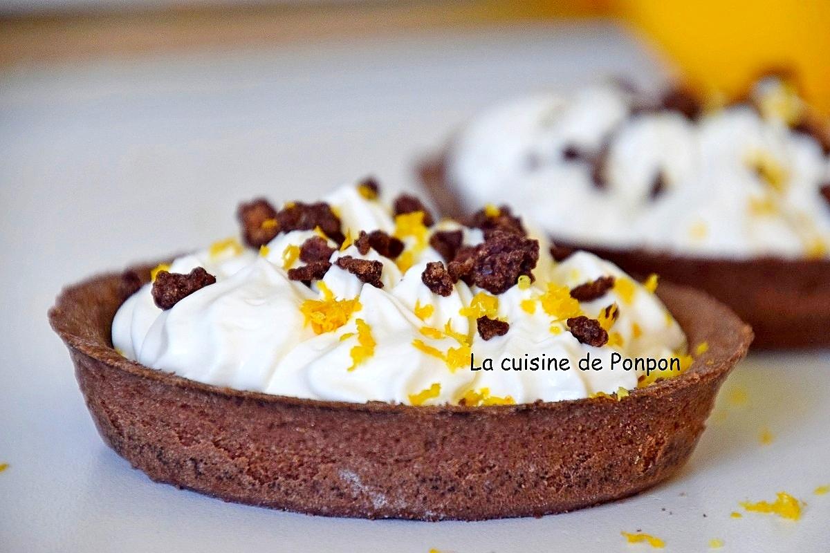 recette Tartelette garnie de crème citronnée sur confiture de lait