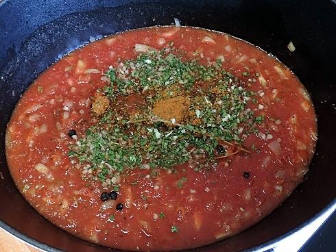 recette Filet de dinde farci aux pissenlits et crème de tomate
