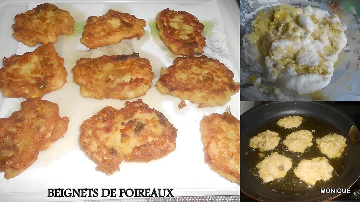 recette BEIGNETS DE POIREAUX