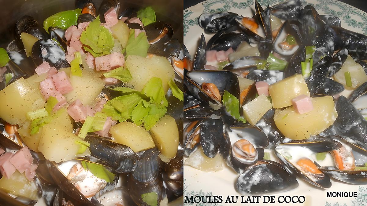 recette MOULES AU LAIT DE COCO