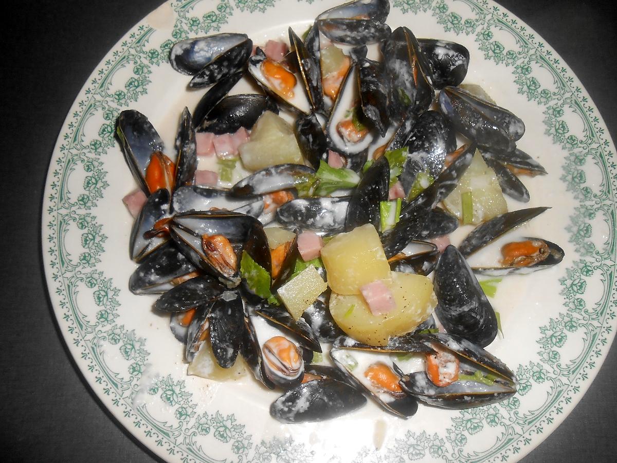 recette MOULES AU LAIT DE COCO