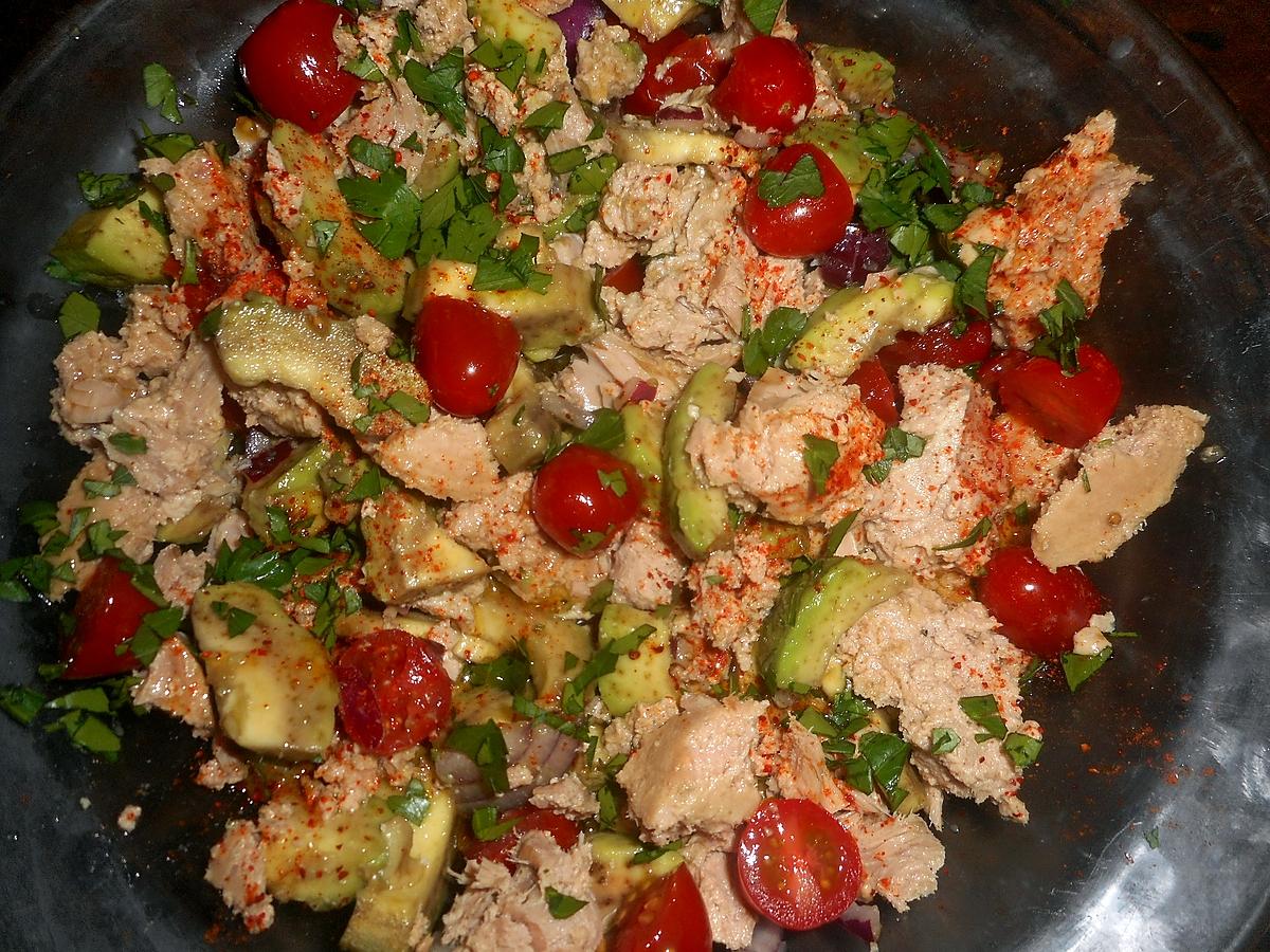 recette Salade d avocat au thon