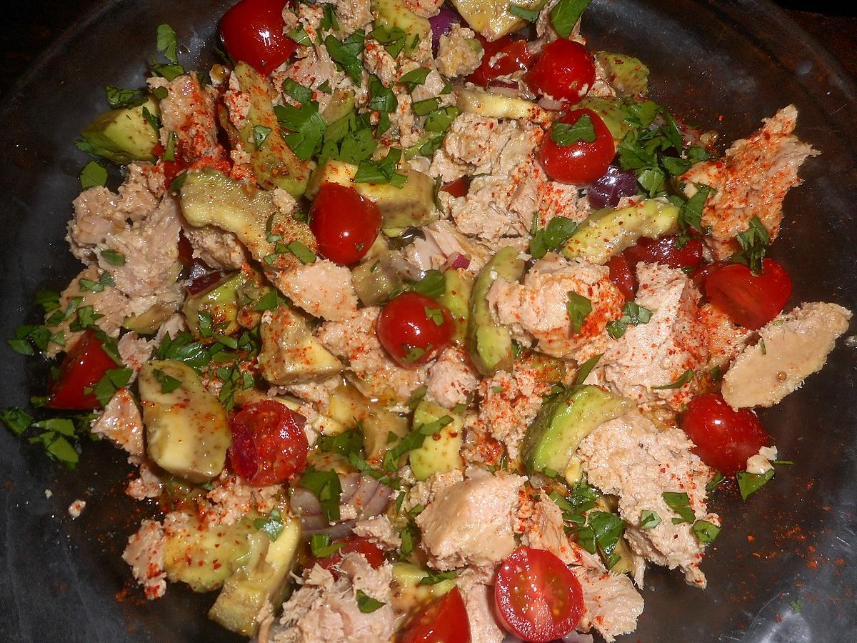 recette Salade d avocat au thon