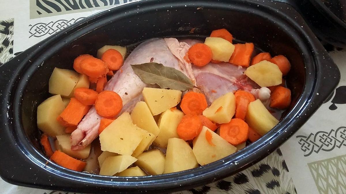 recette cuisse de dinde aux carottes et pommes de terre