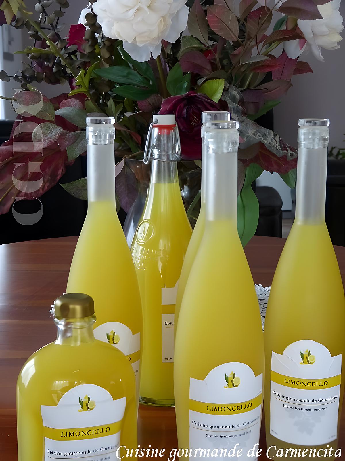 recette Nouvelle cuvée Limoncello 2018