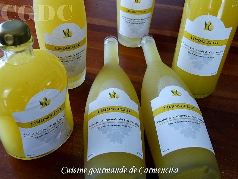 recette Nouvelle cuvée Limoncello 2018