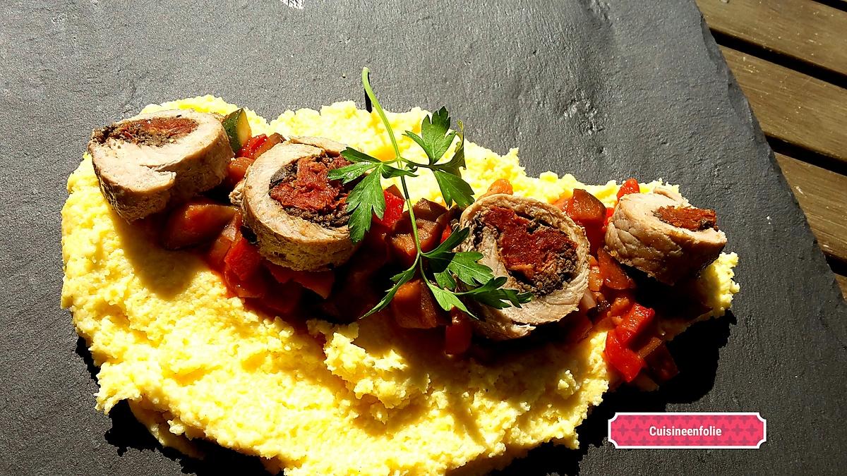 recette Ballottine de veau farcie à la tapenade et tomate séchée