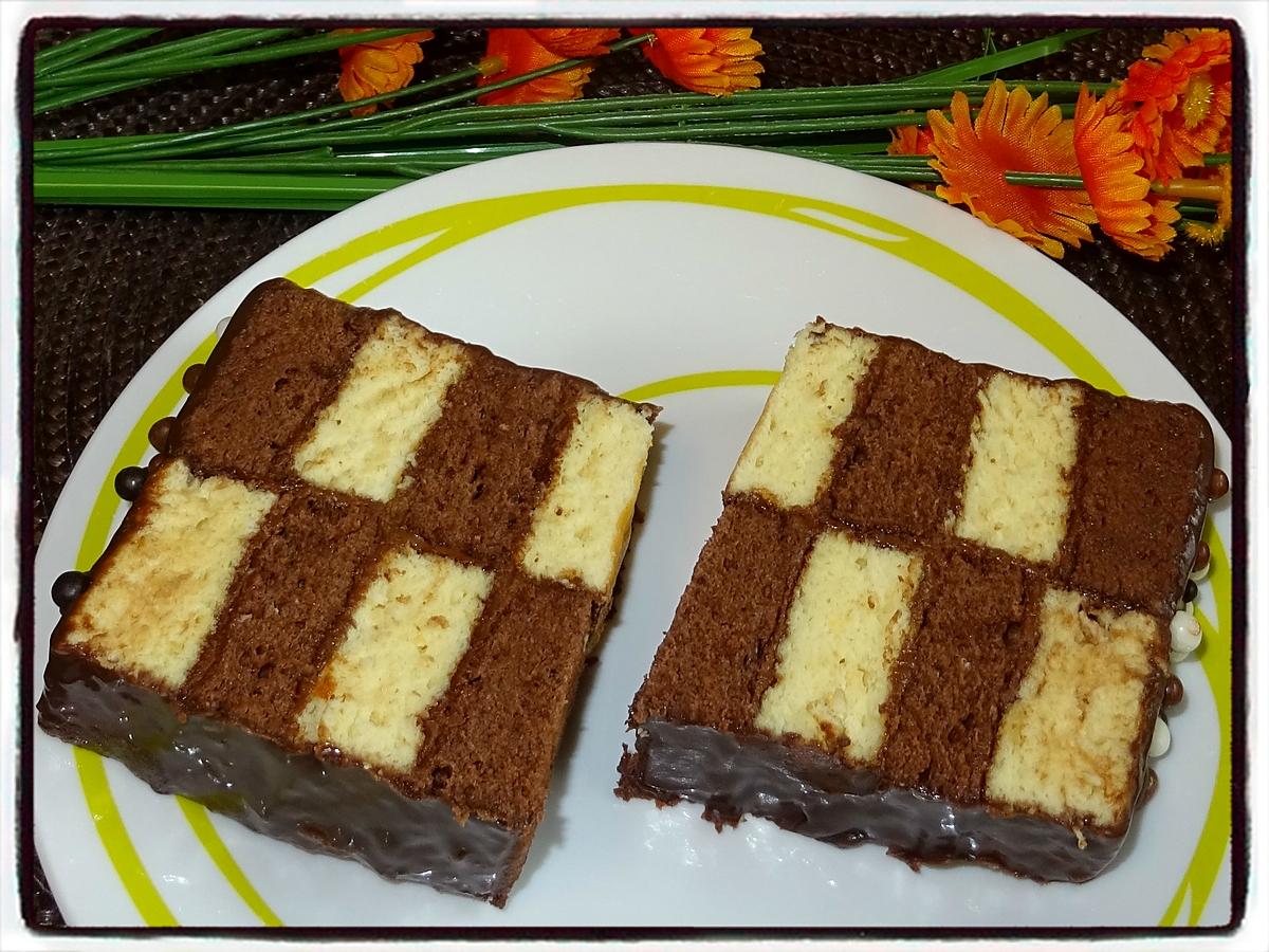 recette Cake façon gâteau damier