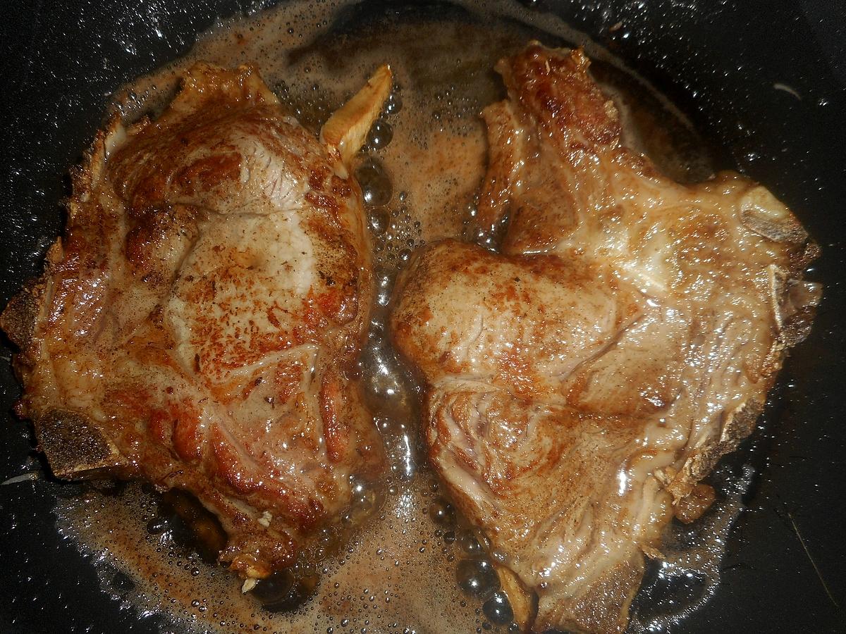 recette Cotes de veau aux asperges