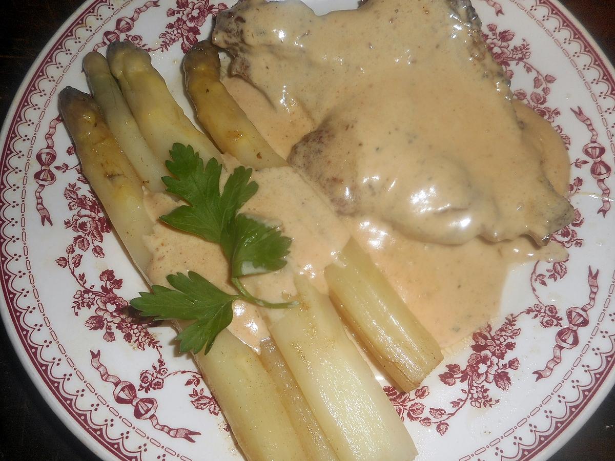 recette Cotes de veau aux asperges