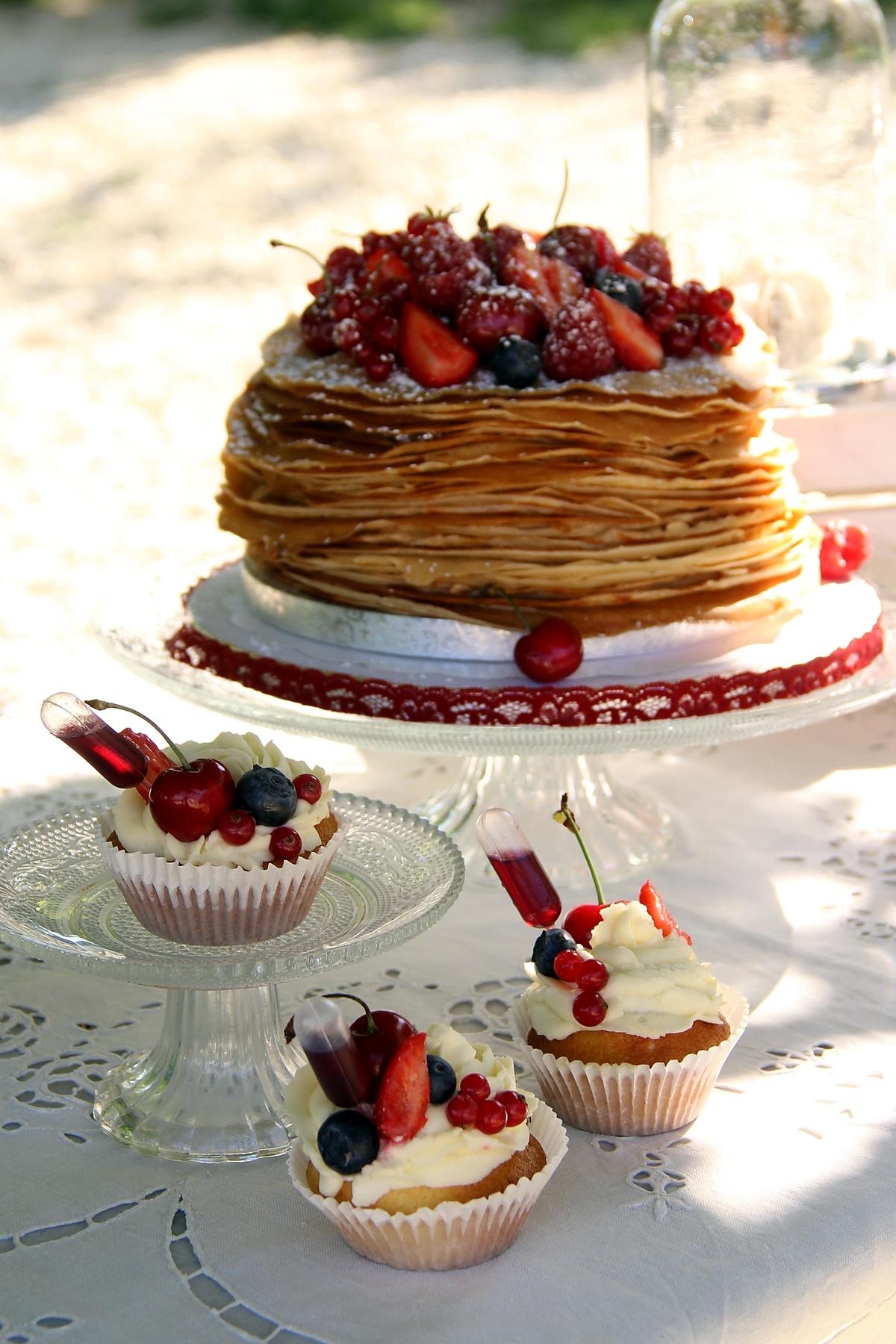 recette Wedding crêpes aux fruits rouge