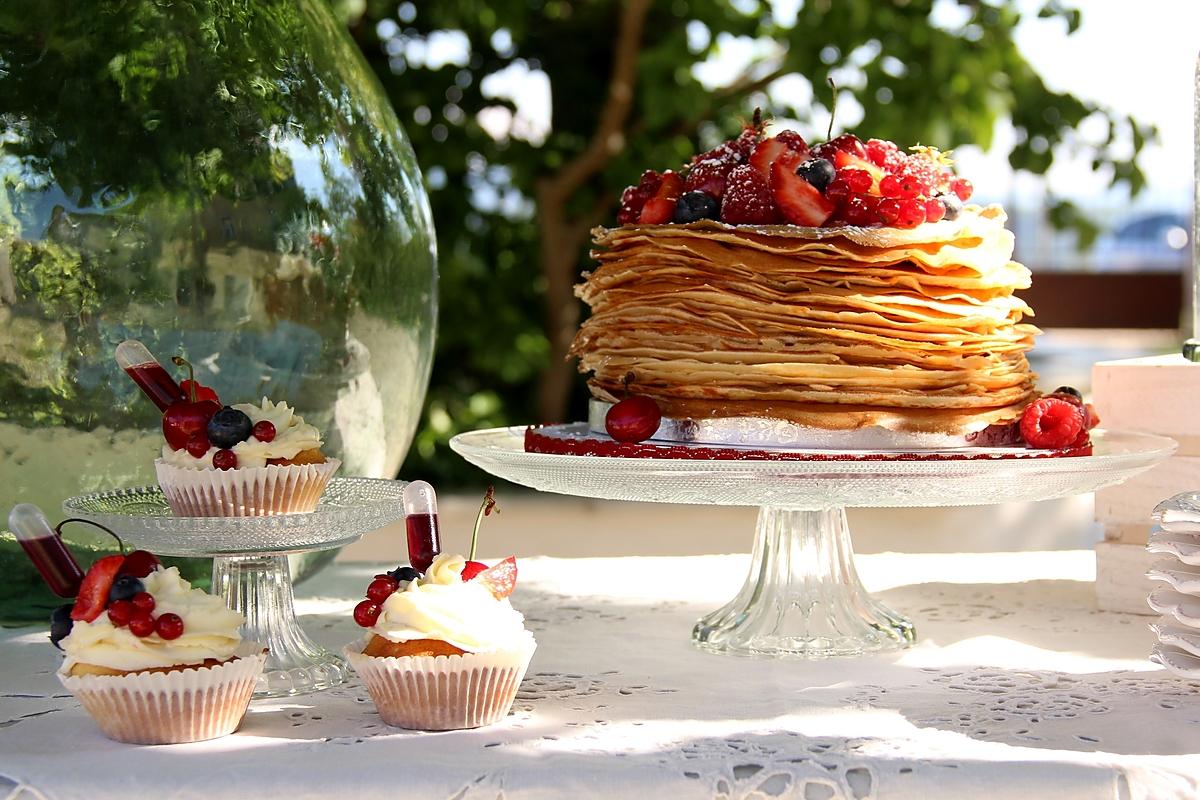 recette Wedding crêpes aux fruits rouge