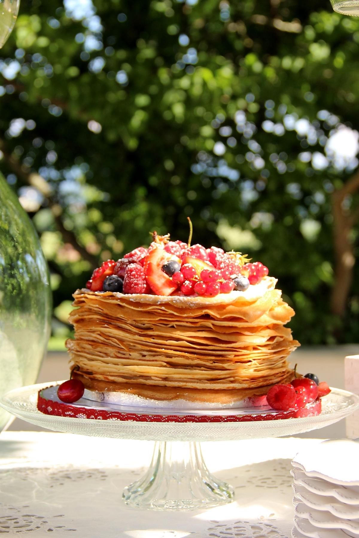 recette Wedding crêpes aux fruits rouge