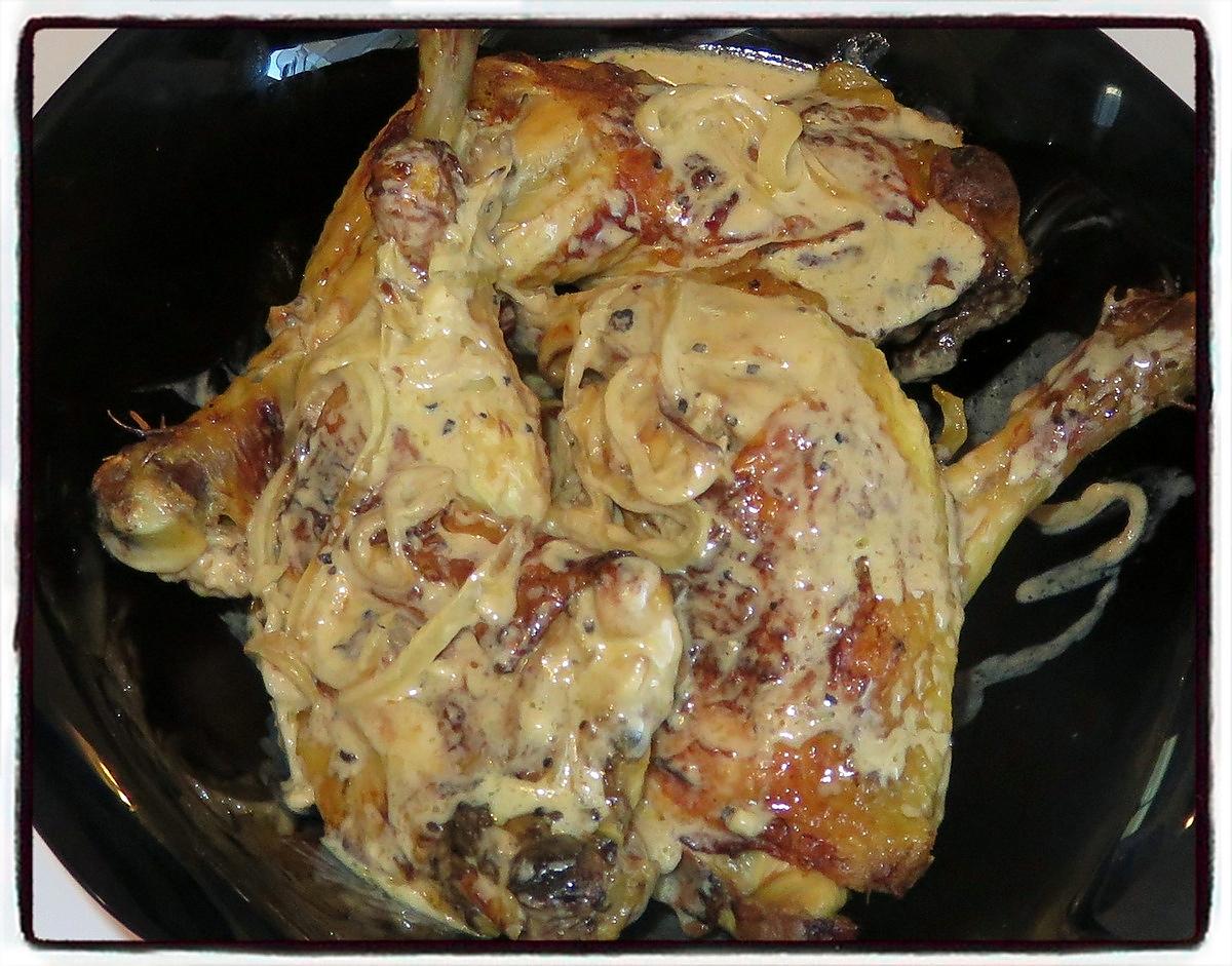 recette Cuisses de poulet à la moutarde