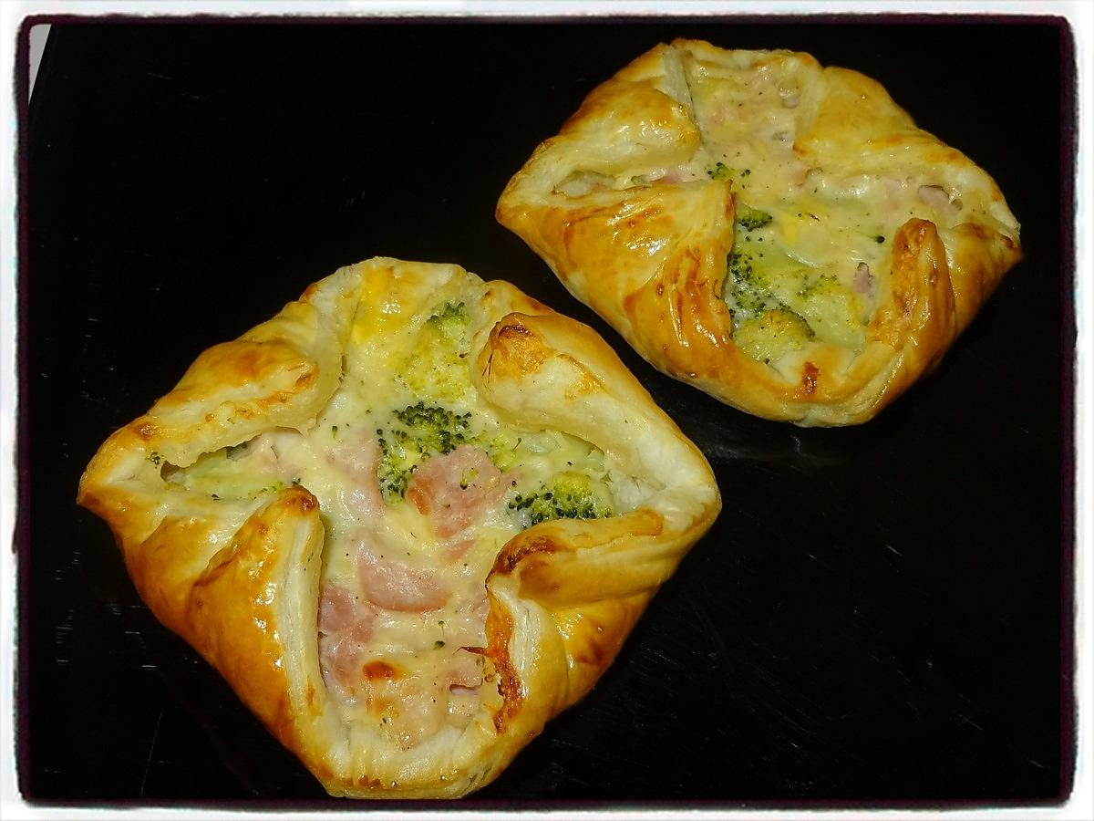 recette Feuilletés jambon brocolis