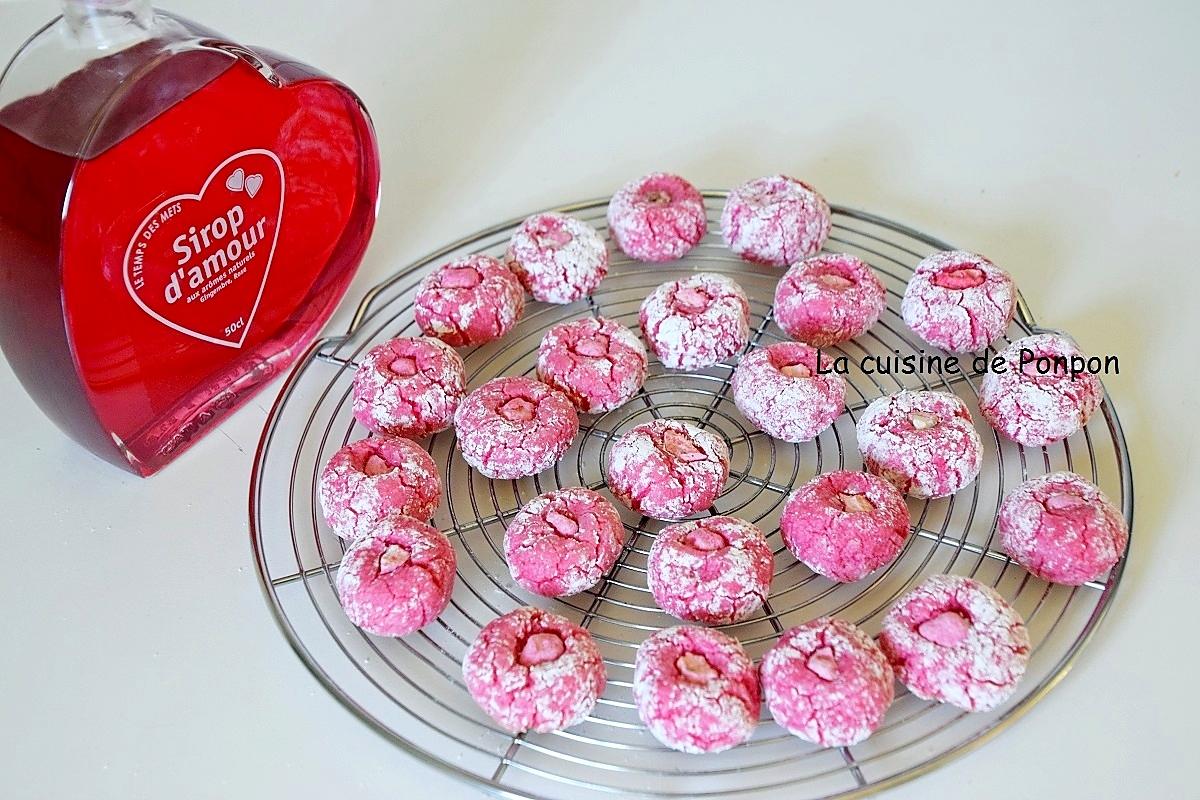 recette Amaretti à la rose et sirop d'amour