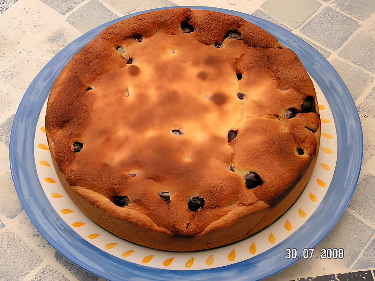 recette Gâteau  aux cerises et crème patissière