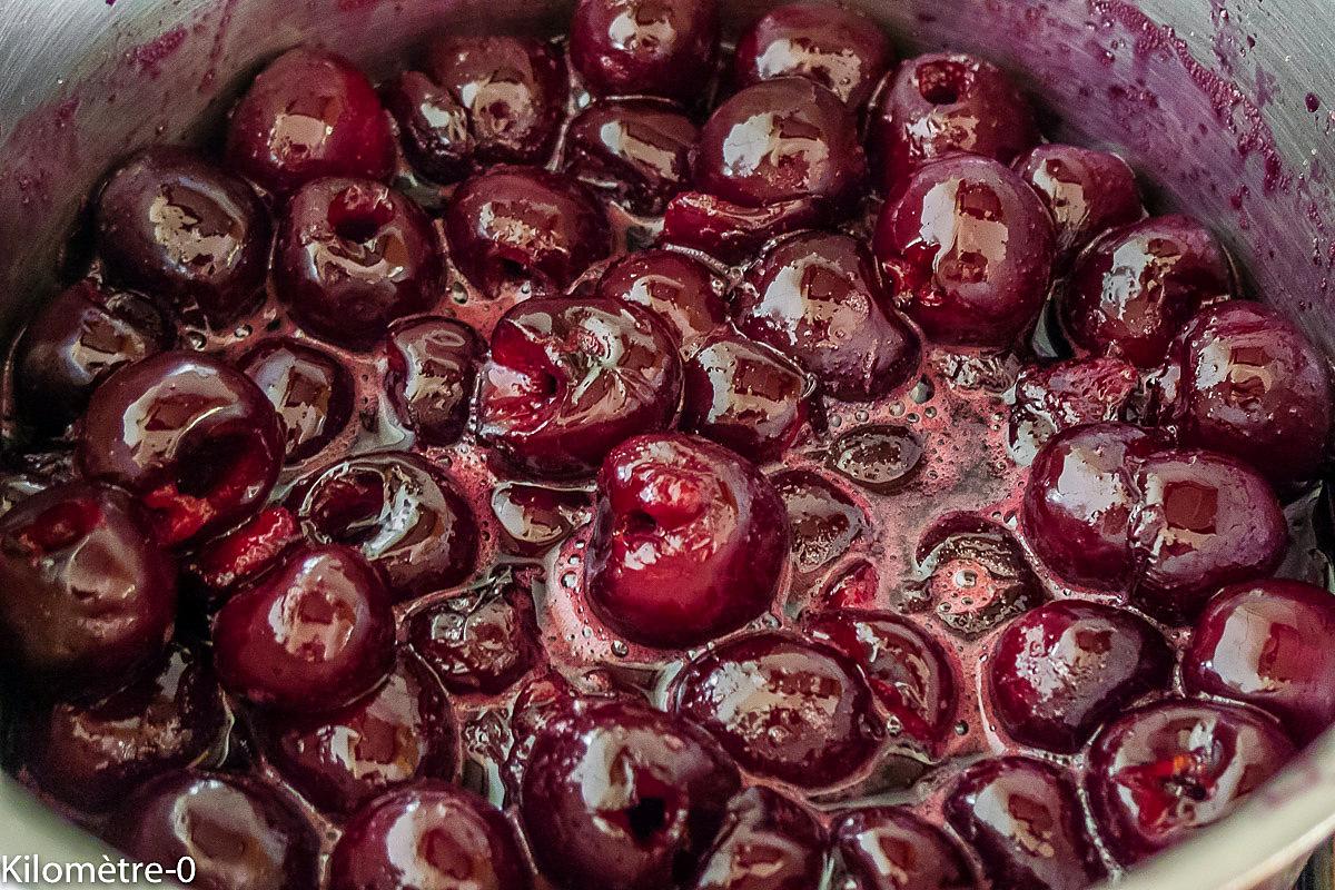 recette Cheesecake au coulis de cerises