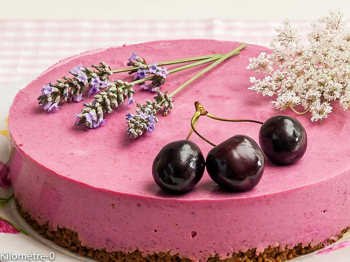 recette Cheesecake au coulis de cerises