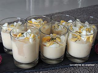 recette Mousses d'asperges aux oeufs durs