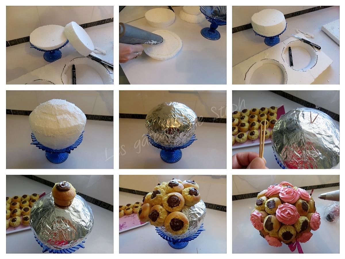 recette Bouquet de cupcakes