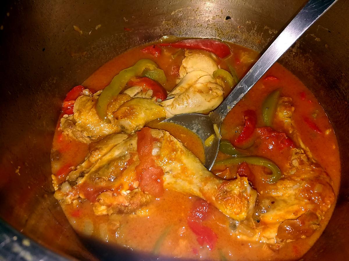 recette Poulet basquaise a la cocotte