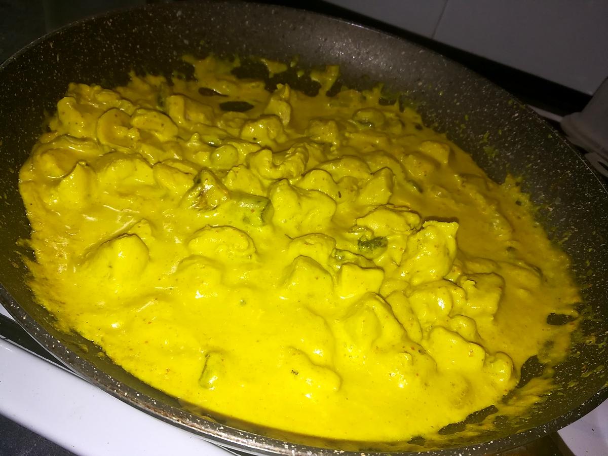 recette Blancs de dinde au curcuma et au lait de coco