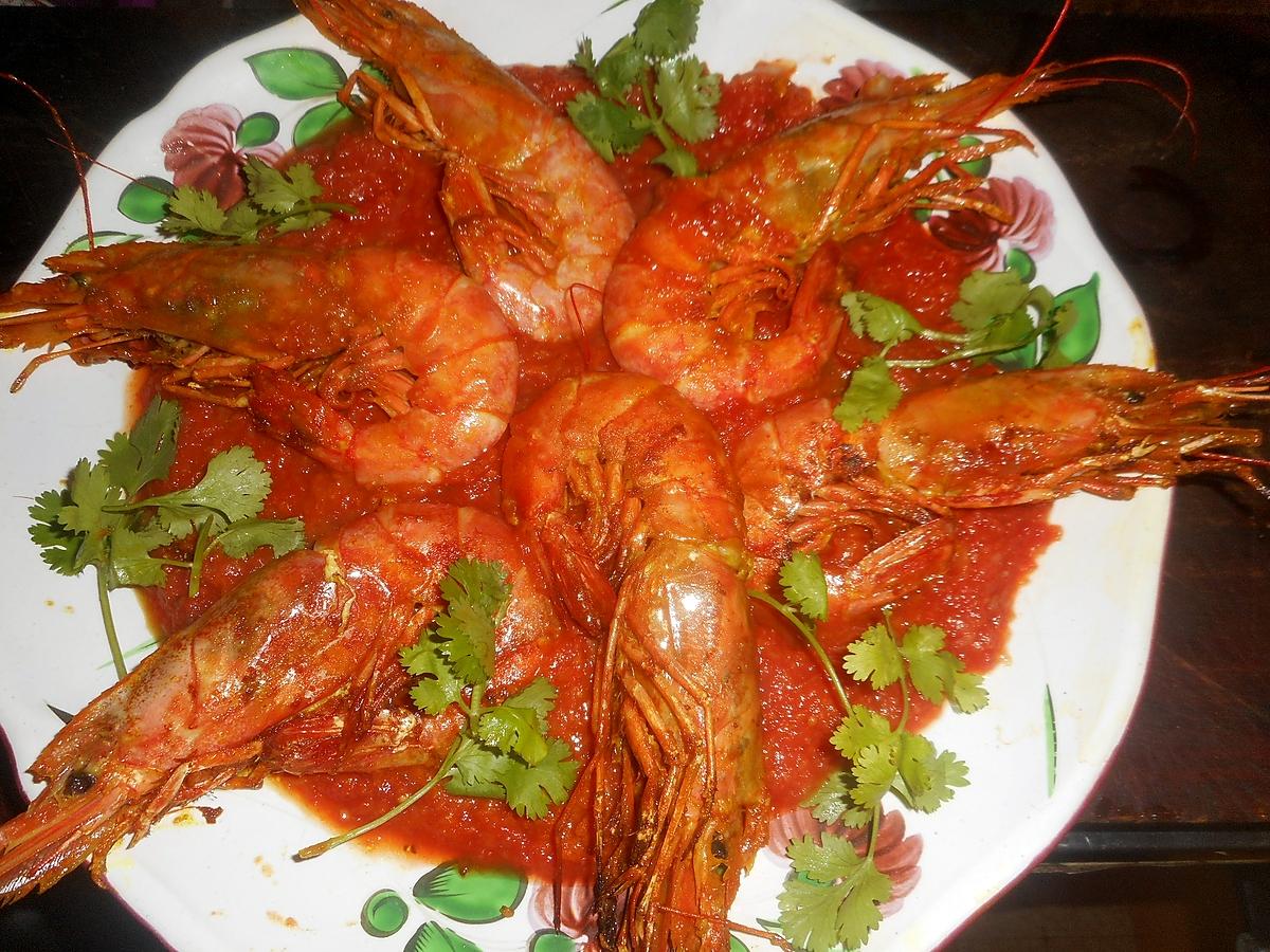 recette Rougail de gambas