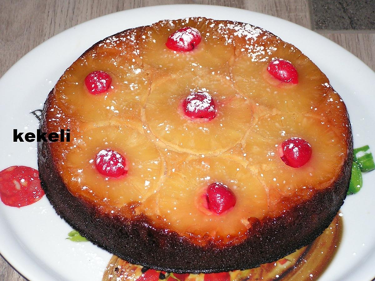 recette GATEAU RENVERSE A L'ANANAS