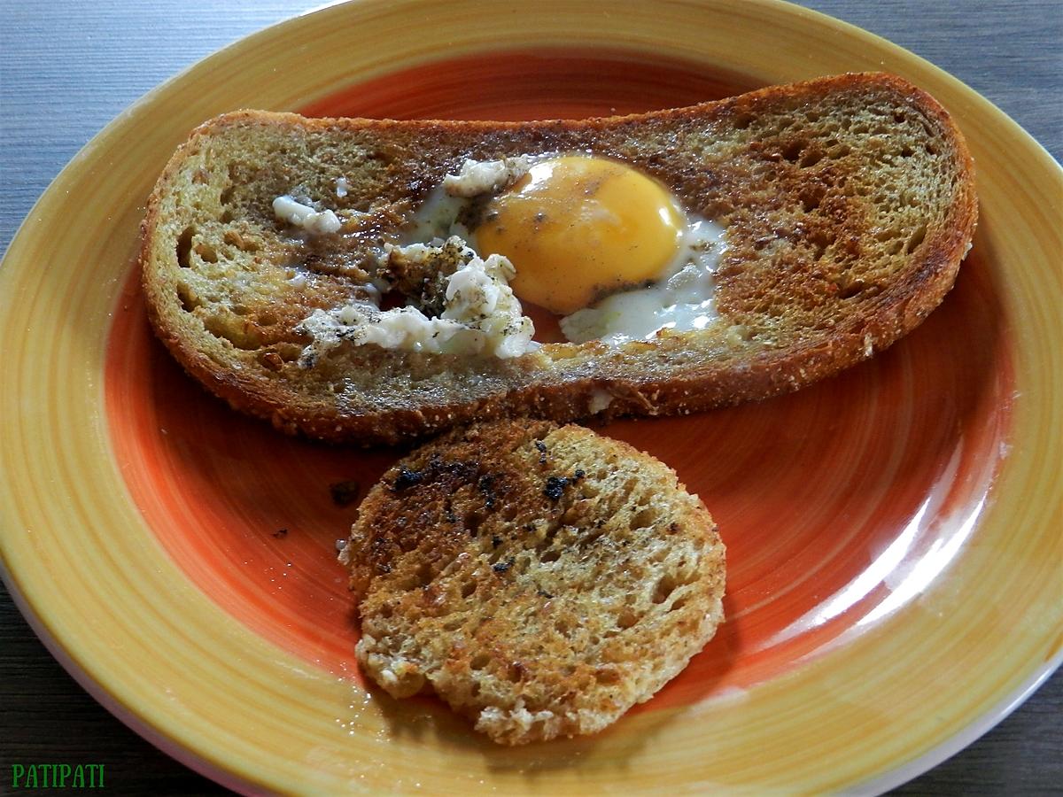 recette Oeuf cuit dans un pain