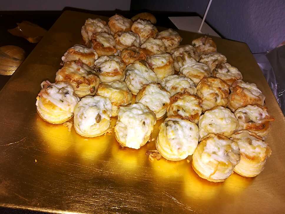 recette Minis bouchées a la reine apéritives