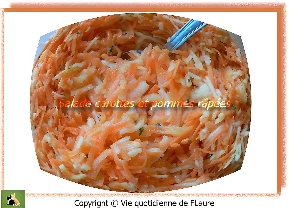 recette Salade carottes et pommes râpées