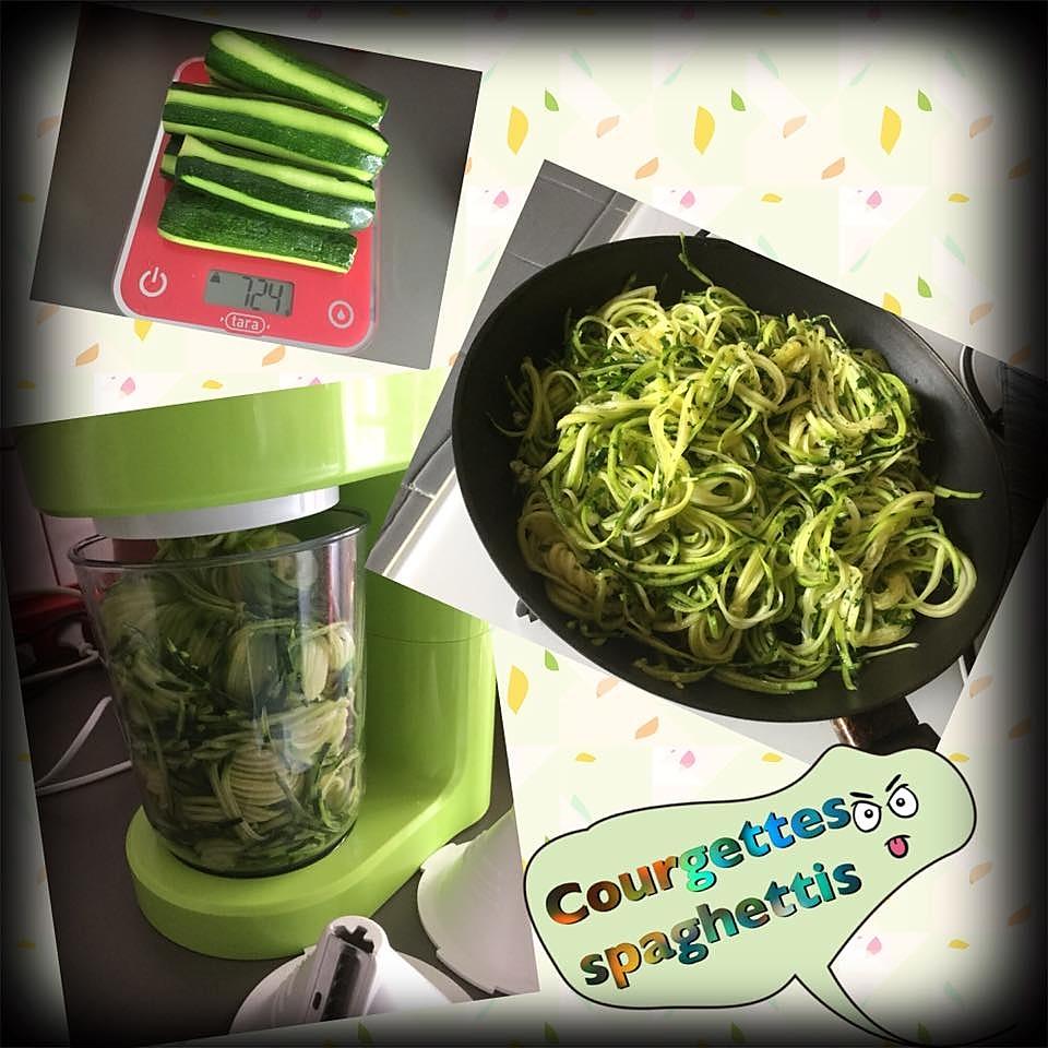 recette COURGETTES SPAGHETTIS