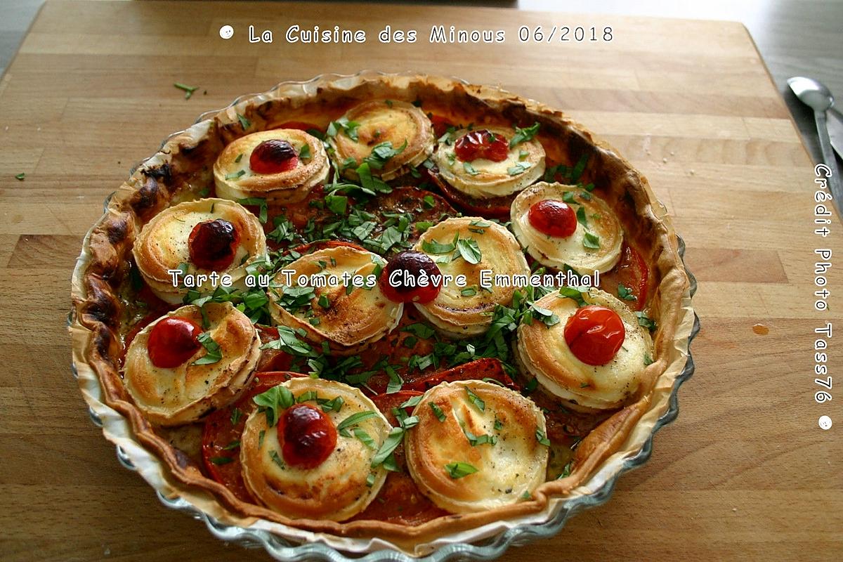 recette Tarte à la Tomate Fromage de Chèvre et Emmental