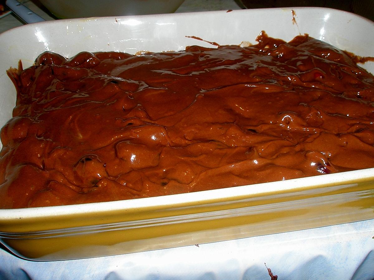recette Brownie au chocolat et cerises Amaretto de Carmen