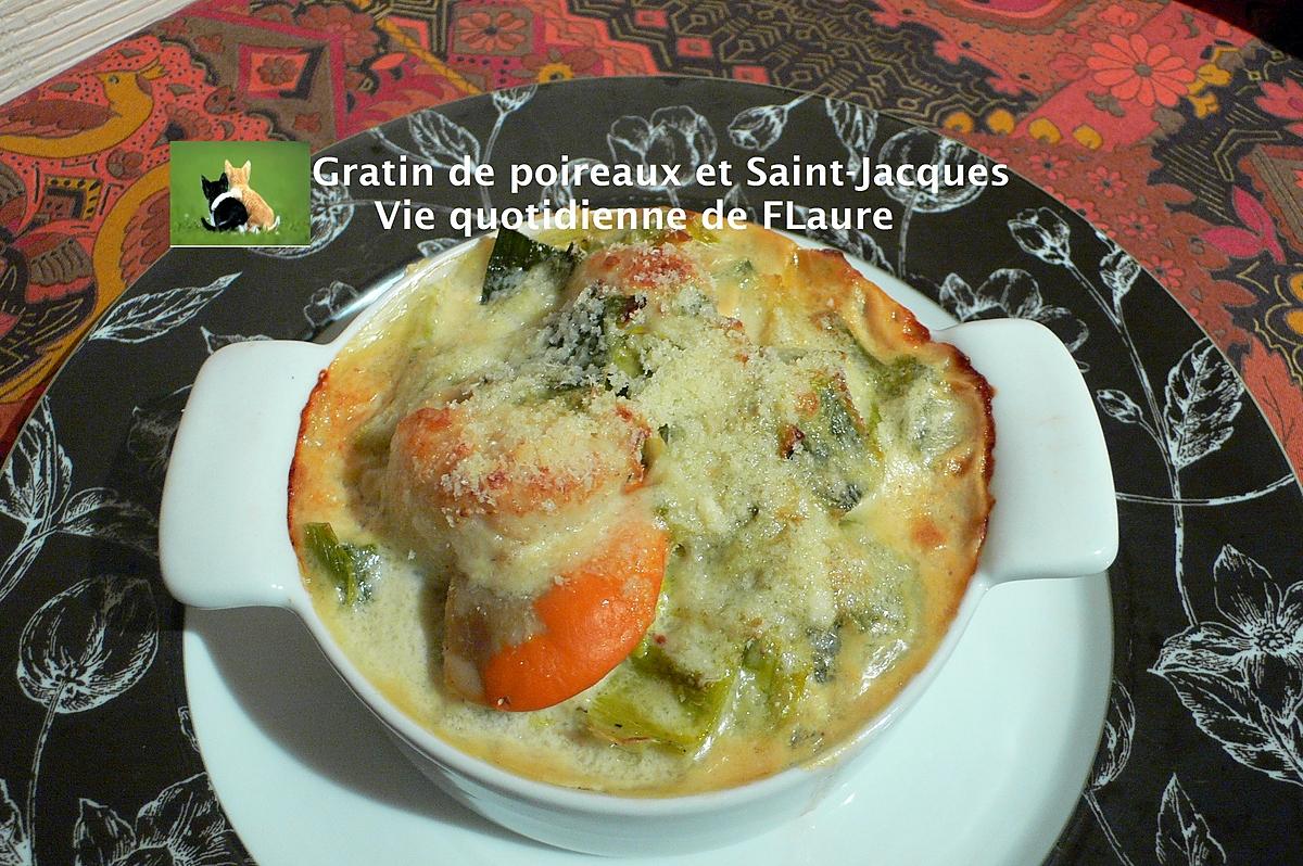 recette Gratin De Poireaux Et Saint-Jacques