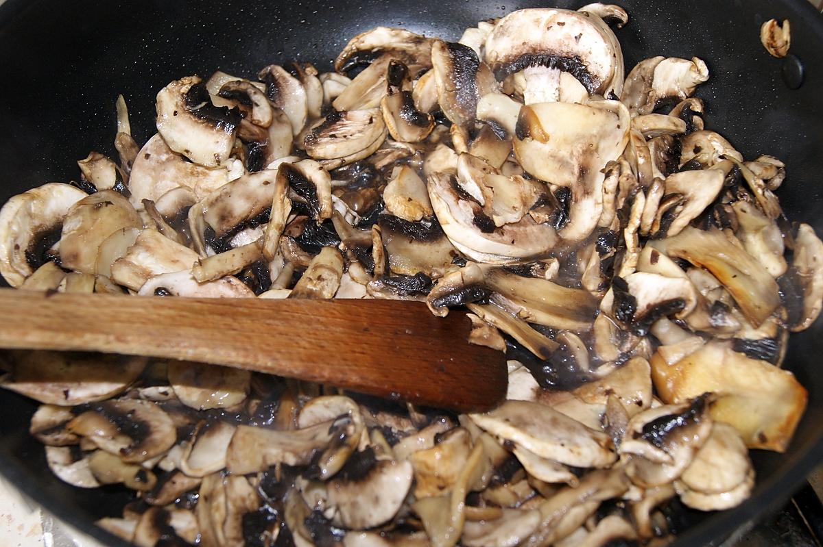 recette Crêpes à la bière fourrées champignons lardons
