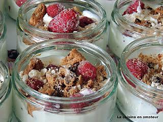 recette Verrines mascarpone framboises et biscuits