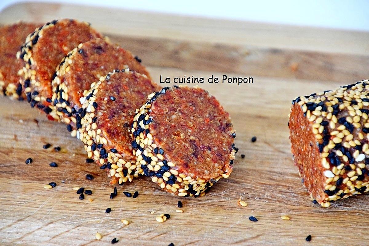 recette Barre amande cranberries et goji, vegan