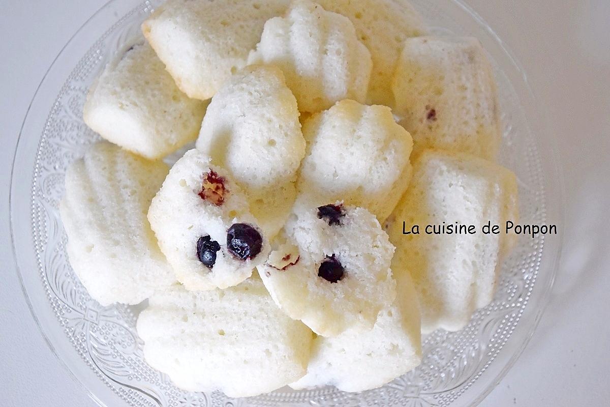 recette Financier coco et cassis, sans gluten