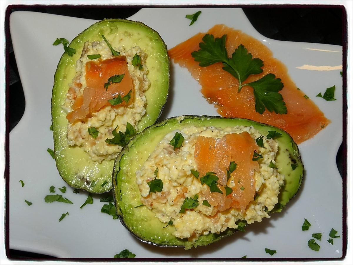 recette Avocat mimosa au saumon