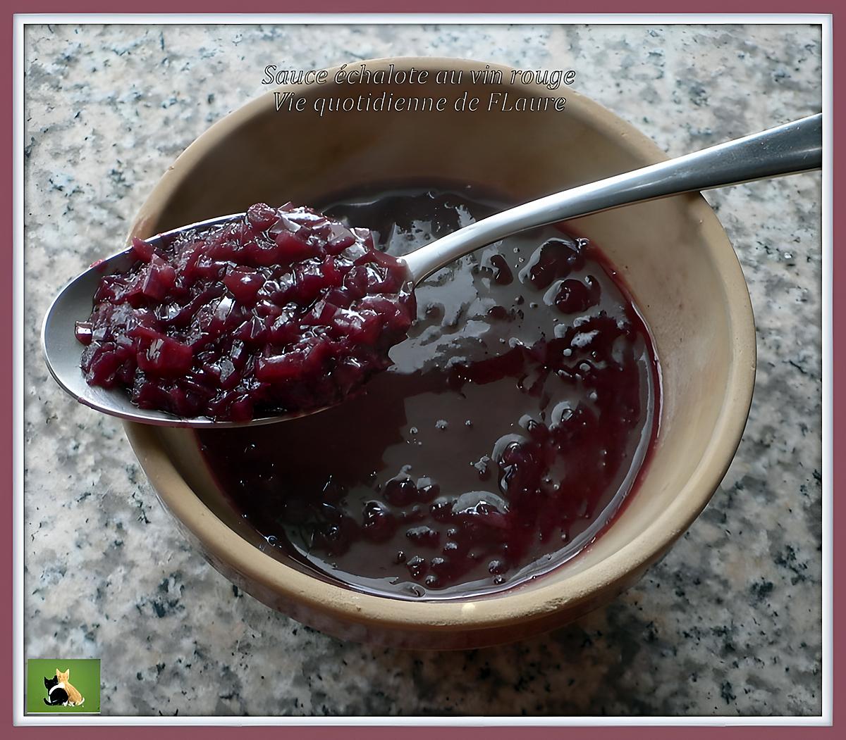 recette Sauce aux échalotes au vin rouge