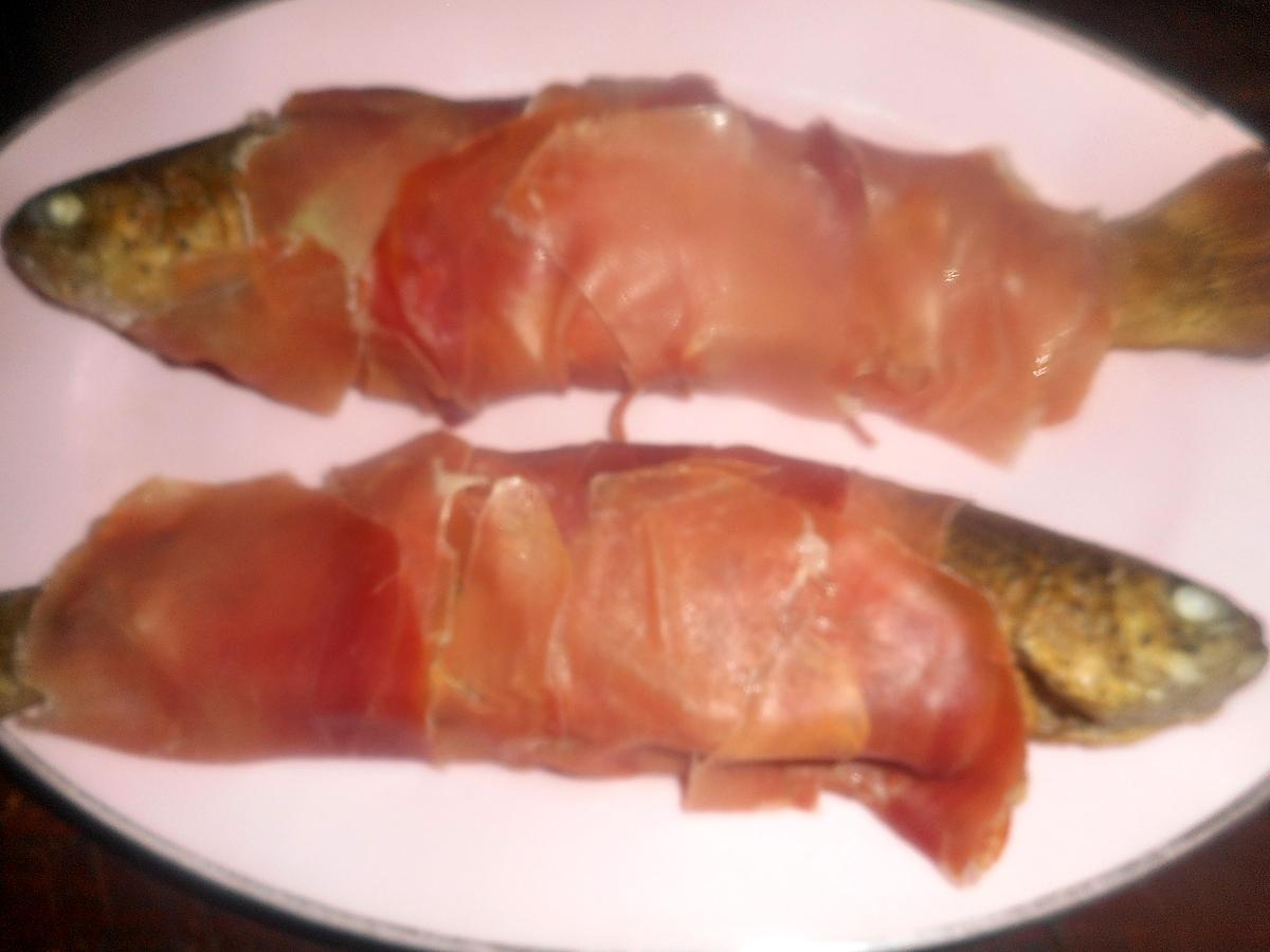 recette Truites au jambon serrano