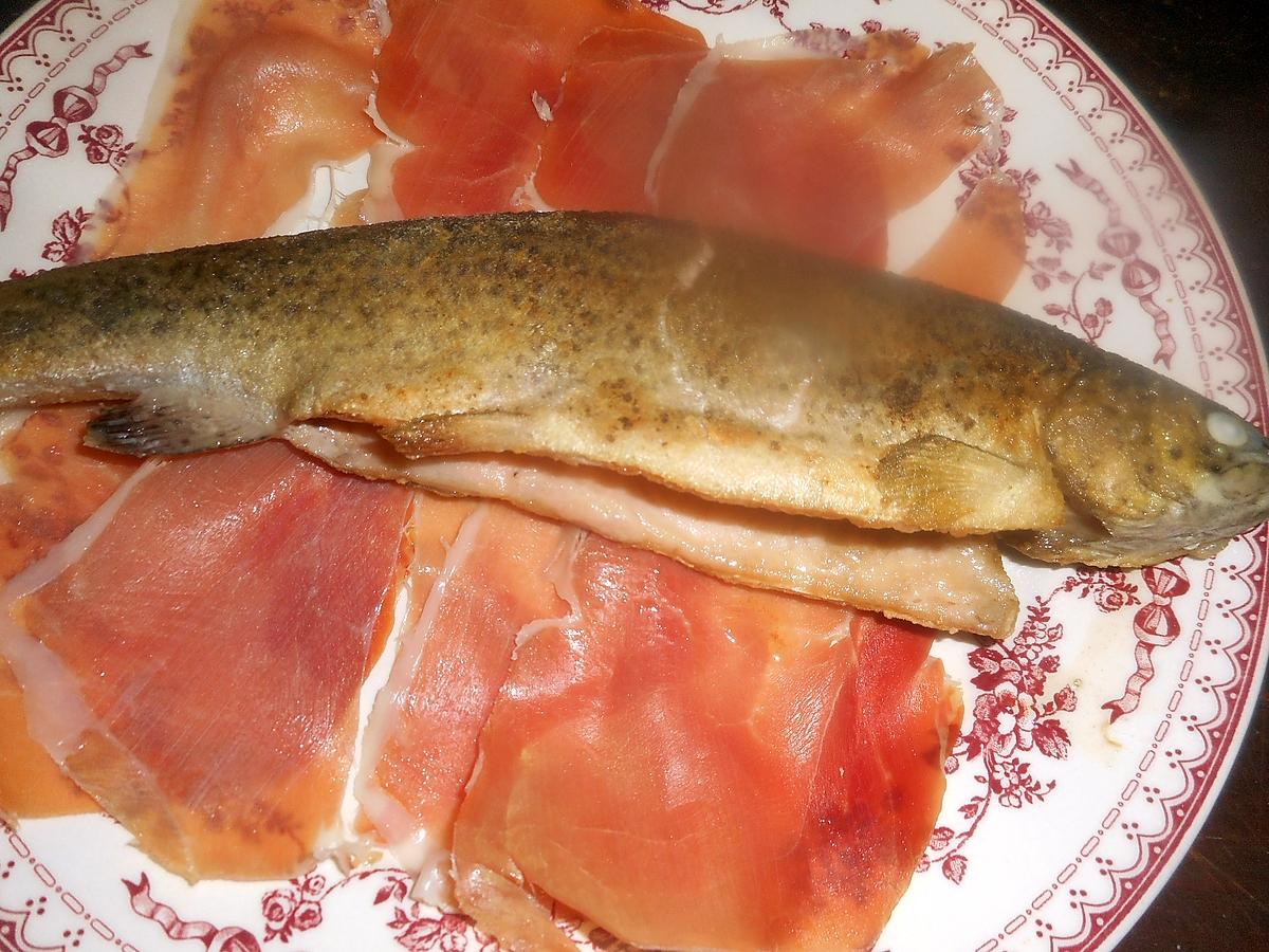 recette Truites au jambon serrano