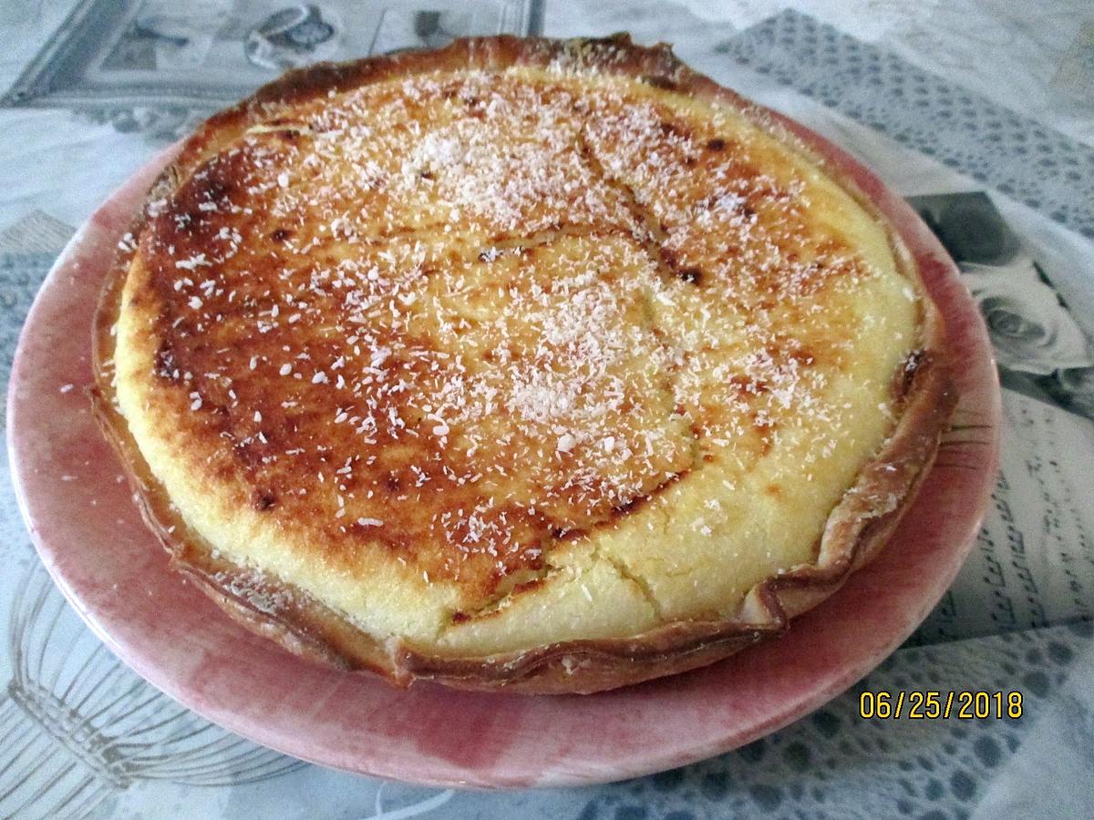 recette Tarte au flan de coco avec ou sans gluten