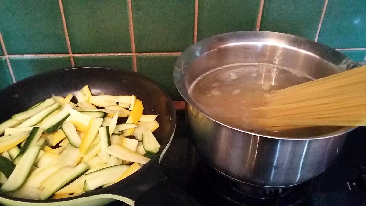 recette Tagliatelles de courgettes aux spaghetti